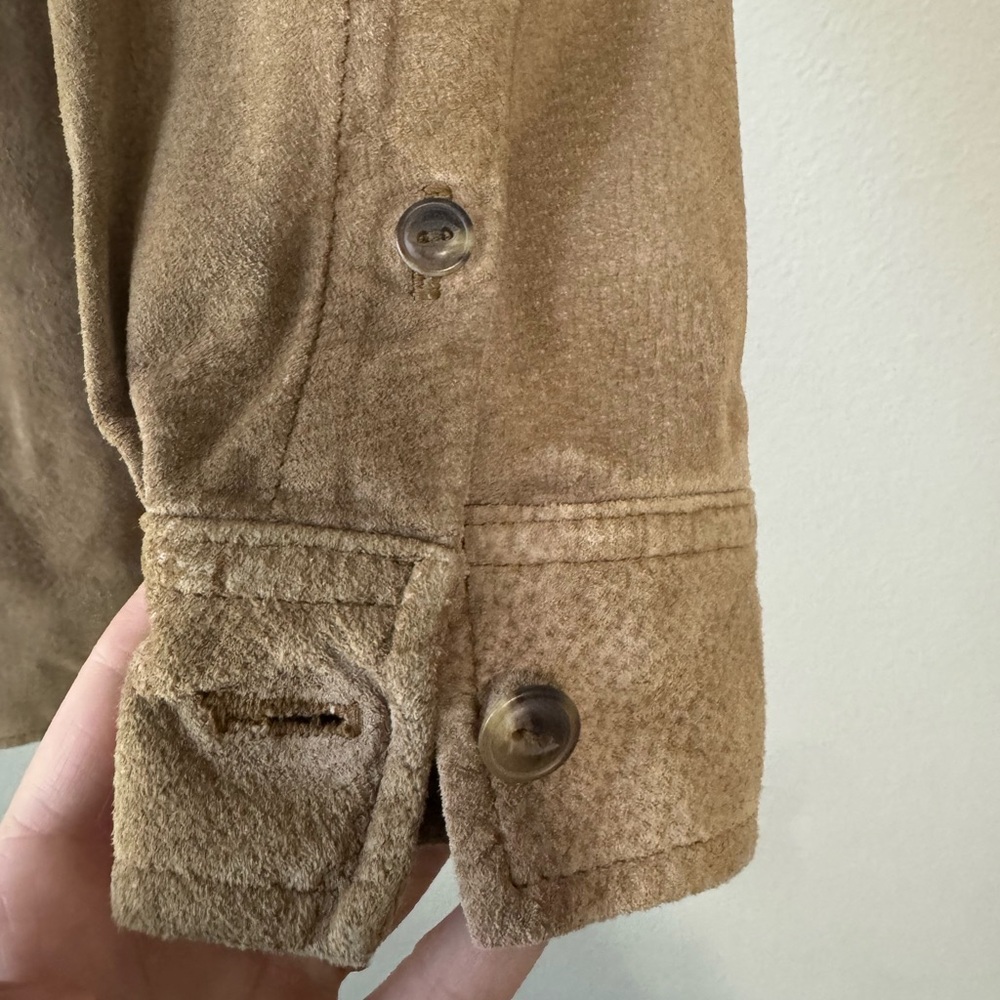 Vintage Jones New York Sport Leather/suede barn rodeo jacket  shirt size m - Picture 4 of 9